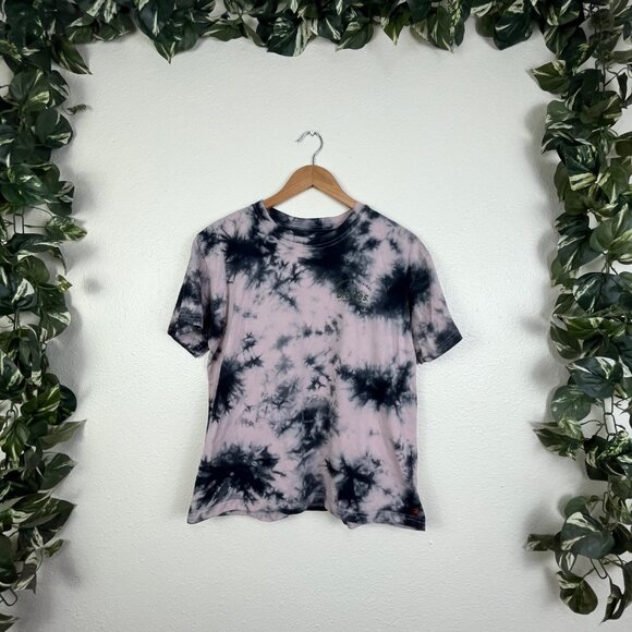 Dickies Tie Dye Graphic Short Sleeve Shirt Pink Black Women’s Size M - Picture 1 of 4